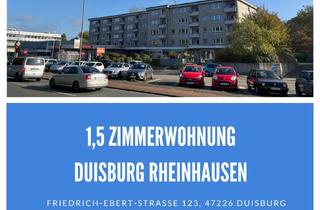 Sozialwohnungen mieten in Friedrich-Ebert-Straße 123, 47226 Rheinhausen-Mitte, !WBS erforderlich! 1,5 Zimmerwohnung - Seniorengerecht- Duisburg Rheinhausen