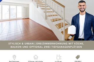 Wohnung kaufen in Martinsweg 86, 79713 Bad Säckingen, Urbanes Flair in ruhiger Lage | Dreizimmerwohnung mit Balkon | optional zwei Tiefgaragenplätzen