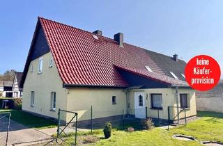 Doppelhaushälfte kaufen in 17335 Strasburg, HORN IMMOBILIEN ++ Doppelhaushälfte in Neuensund bei Strasburg, ruhige Lage