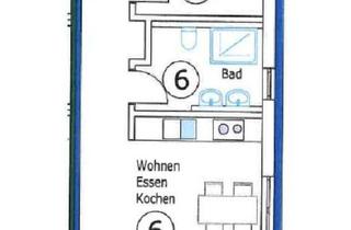 Wohnung mieten in Spatenstraße 47, 88046 Friedrichshafen, 2-Zimmer-Wohnung, mit EBK, voll möbiliert in Friedrichshafen