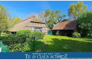 Bauernhaus kaufen in 26939 Ovelgönne, Ovelgönne - Sanierter Reetdachtraum (Denkmal) mit Naturpool in Naturlage zwischen Oldenburg und Jadebusen
