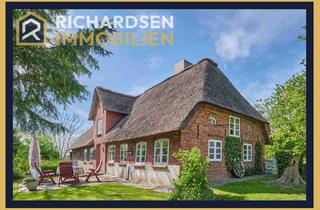 Haus kaufen in Süderwisch, 25924 Klanxbüll, Reetdachhaus mit viel Charme auf einem idyllisch und ruhig gelegenen Grundstück