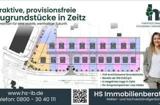 Grundstück zu kaufen in Friedensstraße, 06712 Zeitz, PROVISIONSFREI: Baugrundstücke in Zeitz ab 100 EUR/qm