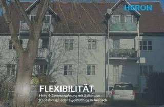 Wohnung kaufen in 91522 Hennenbach, FLEXIBILITÄT – Helle 4-Zimmerwohnung mit Balkon zur Kapitalanlage oder Eigennutzung in Ansbach