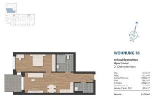 Wohnung kaufen in 26382 Wilhelmshaven, Steuersparmodell - Havencity – Modernes Wohnen am Südstrand - Rollstuhlgerecht WE18