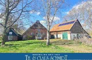 Bauernhaus kaufen in 26939 Ovelgönne, Herrliches Reetdach-Bauernhaus mit kl. Gästehaus und Scheune zw. OL und Jadebusen