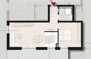 Wohnung mieten in Max-Lang-Straße 13/1, 70771 Leinfelden-Echterdingen, Neubau 2-Zimmer-Wohnung, geh. Innenausstattung, großer Balkon, EBK in Leinfelden-Echterdingen