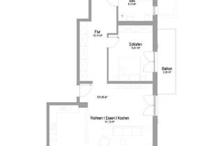 Wohnung kaufen in 91601 Dombühl, 3-Zimmer-Wohnung mit großzügigem Wohnbereich und zwei Balkonen