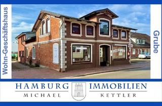 Haus kaufen in 23749 Grube, Grube - Wohn- und Geschäftshaus, gute Mieteinnahmen, 3 Wohnungen, 2 Geschäfte in 23749 Grube