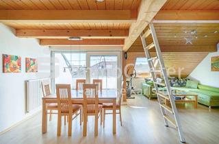 Wohnung kaufen in 76661 Philippsburg, Wohnen über den Dächern: 3-Zimmer-Dachgeschosswohnung mit sonniger Dachloggia