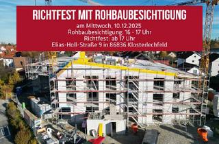 Wohnung kaufen in Elias-Holl-Straße, 86836 Klosterlechfeld, HOLL-GARTEN Klosterlechfeld – Ihre Kapitalanlage mit Substanz - sehen Sie Ihre neue Wohnung wachsen!