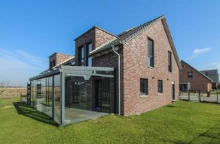 Doppelhaushälfte kaufen in Friesenweg 21, 25924 Klanxbüll, Wohnträume leben: Gehobene Doppelhaushälfte mit Wintergarten und Energieklasse A+ in Klanxbüll