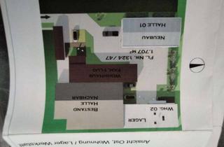 Gewerbeimmobilie mieten in Industriestr 3a, 76770 Hatzenbühl, Bungalow mit kleiner beheizten Halle Garten Terasse und Lagerfläche