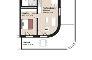 Penthouse mieten in 36037 Fulda, Penthouse 2-Zimmer-Wohnung mit Dachterrasse in den Zeppelingärten