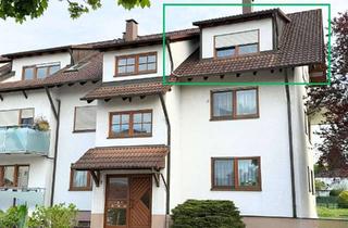 Wohnung kaufen in 77855 Achern, 2-Zimmer-Dachgeschoss-Wohnung mit Balkon und Tiefgaragenstellplatz in ruhiger Lage von Achern zu ver