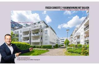 Wohnung kaufen in Härtelstraße 9c WE27, 04107 Zentrum-Süd, *bezugsfrei* Frisch sanierte 2-Raumwohnung mit Terrasse mitten im Leipziger Zentrum