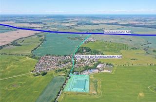 Geschäftslokal mieten in Am Mühlenberg, 18059 Ziesendorf, Lager- und Büro südlich von Rostock, ca. 600 m² Halle inkl. Büro, verkehrsgünstig an der A20