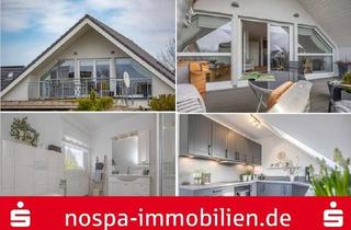Wohnung kaufen in 24955 Harrislee, 2-Zimmer-Wohnung im Dachgeschoss mit Balkon und Carport in Sackgassenlage