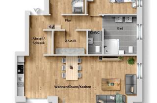 Wohnung mieten in Eisenhutstraße 18, 49661 Cloppenburg, Erstbezug! Ebenerdiges Wohnen in ruhiger Lage