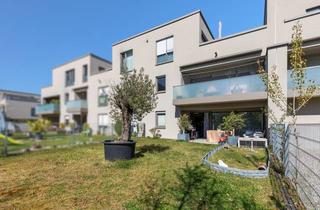 Wohnung kaufen in Egon-Eiermann-Allee 15, 76187 Karlsruhe, 4-Zimmer-Erdgeschosswohnung mit Terrasse und großem Garten in Knielingen - aktuell vermietet