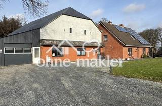 Immobilie kaufen in Achtruper Straße, 25926 Karlum, Ländlicher Charme trifft moderne Technik – Resthofidylle mit Einliegerwohnung in Alleinlage