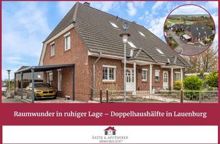 Doppelhaushälfte kaufen in 21481 Lauenburg, Raumwunder in ruhiger Lage – Doppelhaushälfte in Lauenburg