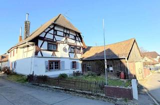 Haus kaufen in 79588 Efringen-Kirchen, Historisches Zweifamilienhaus mit großem Bauplatz in naturverbundener Lage!