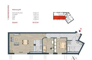 Wohnung kaufen in 47475 Kamp-Lintfort, Haus BERTA Kamp-LintfortNeubau 3 Zimmer Wohnung im Dachgeschoss