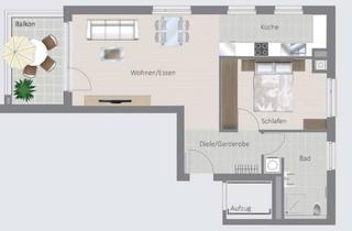 Wohnung mieten in Eglosheimer Straße 100, 71679 Asperg, Teilmöblierte 2,5-Zimmer-Neubauwohnung mit Einbauküche in Asperg