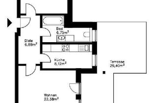 Wohnung mieten in Häherweg, 81827 Trudering-Riem, Gepflegte 2-Zimmer-Gartenwohnung mit Terrasse