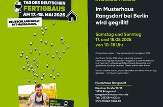 Haus kaufen in 15913 Alt Zauche-Wußwerk, massa grillt! - Grillfest & Hausbau-Erlebnis am 17. und 18. Mai 2025 im Musterhaus Rangsdorf