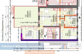 Wohnung mieten in 09661 Hainichen, Hainichen - Hochwertig sanierte 3-Raum-Wohnung im 2.OG mit Dachterrasse *Erstbezug*