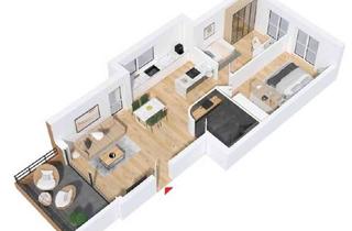 Wohnung mieten in Weinbergweg, 75233 Tiefenbronn, Erstbezug mit Balkon und Einbauküche: Geschmackvolle 3-Zimmer-Wohnung in Niefern-Vorort