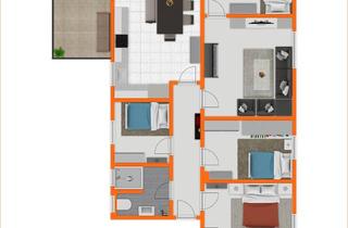Wohnung kaufen in Weglesacker 10, 89346 Bibertal, Große Eigentumswohnung mit 2 Stellplätzen und schöner Terrasse