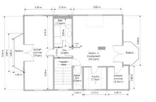 Wohnung mieten in Entenstrasse 13, 64569 Nauheim, Helle, lichtdurchflutete 2,5-Raum-DG-Wohnung mit gehobener Innenausstattung mit EBK in Nauheim