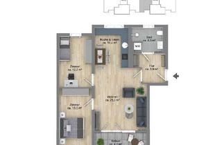 Sozialwohnungen mieten in Grete-Sehlmeyer-Winkel, 31275 Lehrte, Wohnung 7 - 3-Zimmer-Neubauwohnung nur für Paare mit einem Kind (WBS mind. 75 m²)