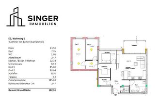 Lofts mieten in In Der Wanne, 72221 Haiterbach, Loft am Bach neuwertige 5-Zimmer-EG-Wohnung mit gehobener Innenausstattung mit EBK in Haiterbach