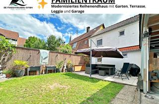 Haus kaufen in 74376 Gemmrigheim, FAMILIENTRAUM - Modernisiertes Reihenendhaus mit Garten, Terrasse, Loggia und Garage