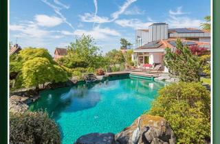 Villa kaufen in 64625 Bensheim, Umfangreich sanierte Villa in wirklich bester Hanglage mit Blick und Pool auf ebenem Grundstück