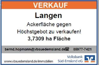 Immobilie kaufen in 49838 Langen, 3,7309 ha Ackerfläche Mindestgebot 10,00 EUR/qm