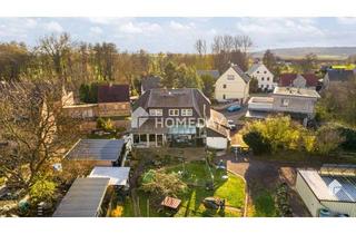 Haus kaufen in 06246 Milzau, Idyllisches EFH mit Einliegerwohnung, großem Grundstück, Terrasse und 4 Garagen in Milzau
