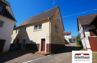 Haus kaufen in 74934 Reichartshausen, Freistehendes Wohnhaus mit großer Scheune, Doppelgarage und Ausbaupotenzial in Reichartshausen