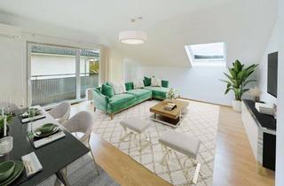 Wohnung kaufen in 55232 Alzey, Willkommen in Ihrem neuen Zuhause: Stilvolle Dachgeschosswohnung mit Garage