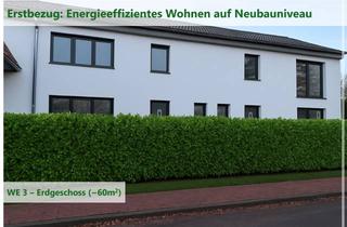 Wohnung mieten in Kampstrasse, 32361 Preußisch Oldendorf, ~60 m² | 2-Zimmer-Erdgeschosswohnung mit Terrasse – Erstbezug