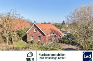 Haus kaufen in 26524 Berumbur, EBENERDIGES LANDHAUS MIT SCHEUNE IN SEHR RUHIGER LAGE MIT WEIDEBLICK.
