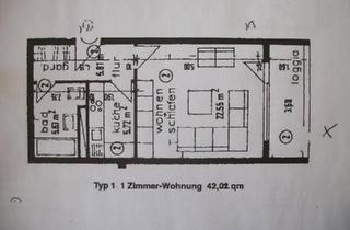 Wohnung kaufen in 89312 Günzburg, Günzburg - Von Privat - Wohnung - 1Zimmer+Küche+Bad+Balkon