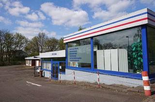 Büro zu mieten in 25524 Itzehoe, Ausstellungsgebäude mit ehem. Kfz-Werkstatt und Büro zu vermieten