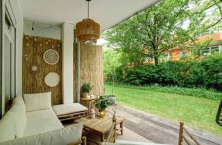 Wohnung kaufen in 81927 Bogenhausen, Stilvolle Erdgeschosswohnung im Grünen