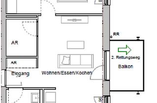 Sozialwohnungen mieten in Hildrizhauser Str. 50/3, 71139 Ehningen, NUR MT WBS!!schöne, helle 2 Zi. Whg. mit EBK und E-Geräten, inkl. Balkon