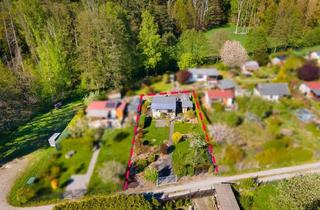 Haus kaufen in 01833 Dürrröhrsdorf-Dittersbach, Gartengrundstück (kein Pachtland) mit massivem Gartenhaus + Stellplatz in ruhiger Waldrandlage!